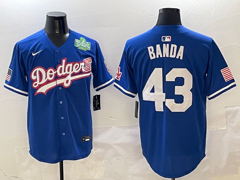 Men Los Angeles Dodgers #43 Banda Blue Second generation Joint Name Nike 2025 MLB Jersey style 5->los angeles dodgers->MLB Jersey